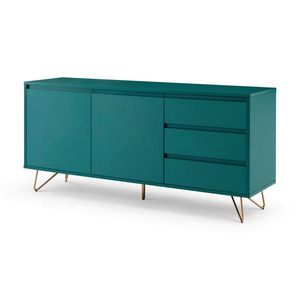 Livetastic ŠIROKÁ KOMODA, modrá, 150/70/40 cm obraz