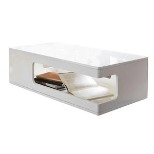 Livetastic KONFERENČNÍ STOLEK, vysoce lesklá bílá, kompozitní dřevo, 120/60/35 cm obraz