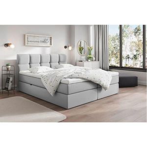 Livetastic AMERICKÁ POSTEL, 200/220 cm, světle šedá obraz