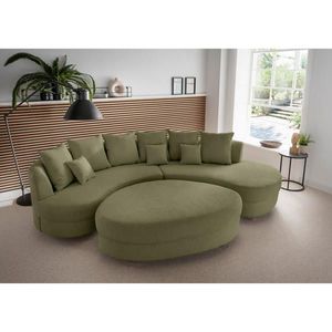 Livetastic SEDACÍ SOUPRAVA, textil, olivově zelená obraz