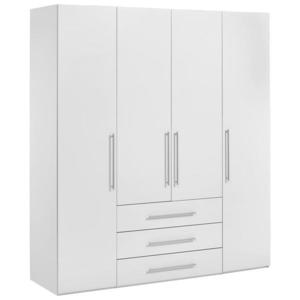 Carryhome ŠATNÍ SKŘÍŇ, bílá, vysoce lesklá bílá, 196/219/59 cm obraz