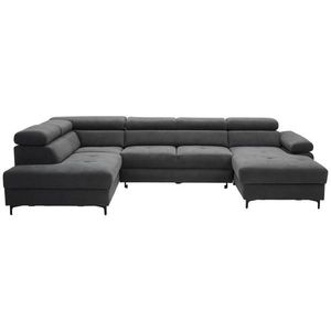 Stylife SEDACÍ SOUPRAVA, dřevo, kov, textil, kompozitní dřevo, barvy grafitu obraz