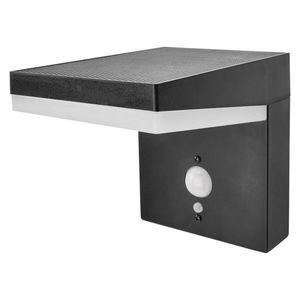 EMOS Černé fasádní solární LED svítidlo s pohybovým čidlem Verea 4, 4W IP44 ZGK044S obraz