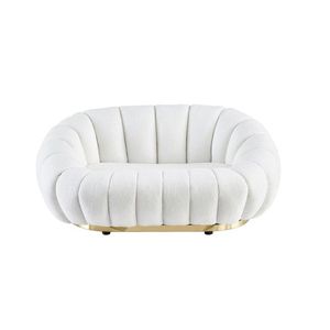 Hector Designová pohovka FIRENCE 145 cm boucle bílá obraz