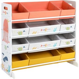 SONGMICS Dětský regál Vurt 83 cm vícebarevný obraz