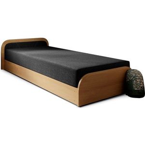 Eltap Jednolůžková postel PARYS 80x190 Sawana 14 černá/hnědá levá obraz