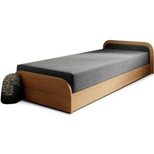 Eltap Jednolůžková postel PARYS 80x190 Sawana 21 šedá/hnědá pravá obraz