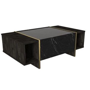 Hanah Home Konferenční stolek Veyron 103, 8 cm černý obraz