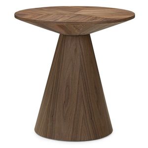 Hector Kulatý odkládací stolek Ange 60 cm ořech obraz