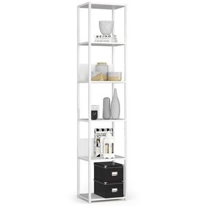 Ak furniture Regál LOFT 40 cm bílý obraz