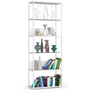 Ak furniture Regál LOFT 70 cm bílý obraz