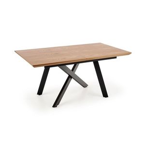 HALMAR Rozkládací jídelní stůl Capital 160/200 cm zlatý dub/černý obraz