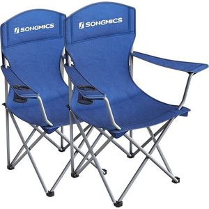 SONGMICS Set 2 ks kempingových židlí Glur modrý obraz