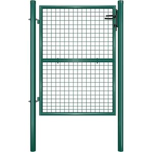SONGMICS Zahradní branka jednokřídlá Cantre 125x106 cm zelená obraz
