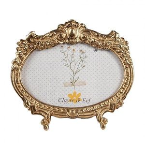 Zlatý fotorámeček s květinovým motivem - 17*2*15 cm / 10*15 cm 2F1144 obraz
