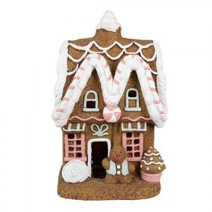 Vánoční perníková chaloupka s Led světýlky Gingerbread House - 22*18*39 cm 6MG0054 obraz
