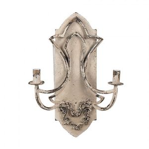 Nástěnné béžová vintage lampa - 41*17*60 cm E14/max 2*25W 5LMP377 obraz