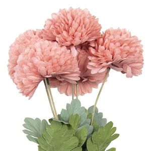 Umělá květina s lososovými květy - 22*14*43 cm 6PL0362P obraz