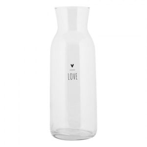 Skleněná karafa se srdíčkem Lovely Day - Ø 9*25 cm / 1000 ml BHSGL0001 obraz