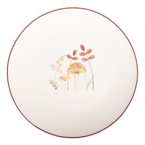 Bílý porcelánový dezertní talířek Little Forest Jewels - Ø 20*2 cm LFJDP obraz