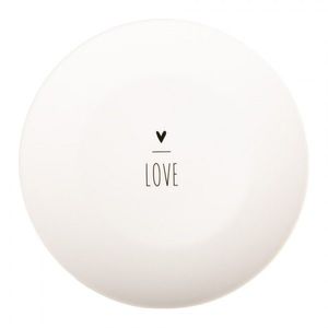 Bílý porcelánový dezertní talířek se srdíčkem Lovely Day - Ø 20*2 cm BHSDP0001 obraz