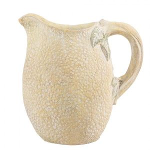 Žlutý rustikální džbán v designu citrónu Lemon rustic - 20*15*20 cm 6TE0576 obraz