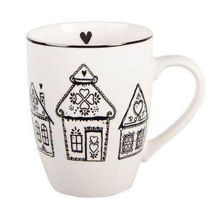 Hrnek s perníkovými chaloupkami Gingerbread Bliss - 12*8*10 cm / 300 ml GBBMU obraz
