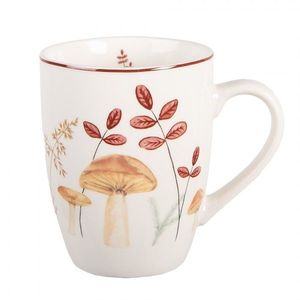 Bílý porcelánový hrnek s houbičkami Little Forest Jewels - 12*8*10 cm / 300 ml LFJMU obraz