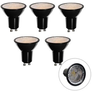 Sada 5 GU10 3-krokových stmívatelných LED žárovek 50mm Honey Rate 6W 400 lm 3000K obraz
