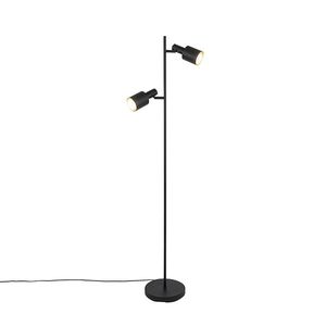 Chytrá stojací lampa černá vč. 2 Wifi A60 - Stijn obraz