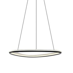 Designové závěsné svítidlo černé s 3-stupňovým stmíváním - Organico obraz