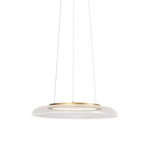 Designové závěsné svítidlo zlaté a transparentní s 3-stupňovým stmíváním - Scacrylic obraz