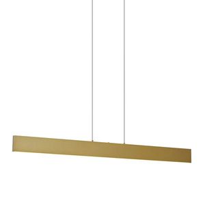 Moderní závěsné svítidlo mosazné vč. LED s 3-stupňovým stmíváním - Straight obraz