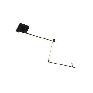 Stropní lampa černá 150, 8 cm vč. LED 3-stupňový stmívač nastavitelná - Annuschka obraz