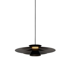 Designové závěsné svítidlo černé vč. LED 3-stupňové stmívatelné - Pauline obraz