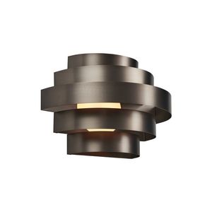 Moderní nástěnné svítidlo Gunmetal vč. LED s 3-stupňovým stmíváním - Lines obraz