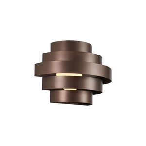 Moderní nástěnné svítidlo bronzové vč. LED s 3-stupňovým stmíváním - Lines obraz