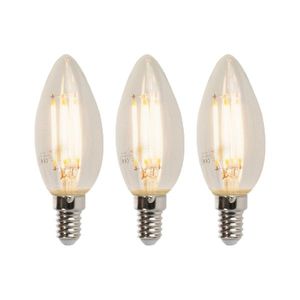 Sada 3 LED E14 stmívatelných svíček B35 5W 380lm 2700K obraz