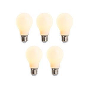 Sada 5 stmívatelných LED žárovek E27 A60 matné 5W 380lm obraz