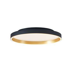 Designové stropní svítidlo černé se zlatou 60cm vč. LED 3-stupňový spínač - Ingo obraz