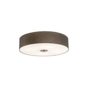 Rustikální stropní svítidlo taupe 50 cm - Drum Jute obraz