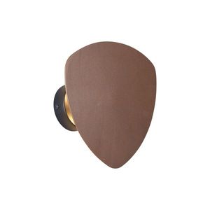 Designová nástěnná lampa bronzová organická 20 cm 2-světla - Pulley obraz