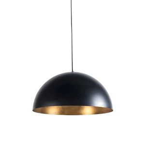 Chytré průmyslové závěsné svítidlo černé se zlatem 50 cm vč. Wifi G125 - Magna Eco obraz