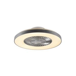 Stropní ventilátor stříbrný s hvězdným efektem 60 cm vč. LED stmívatelný s dálkovým ovládáním - Climo obraz