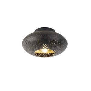 Orientální stropní svítidlo černé se zlatem 25 cm - Radiance obraz