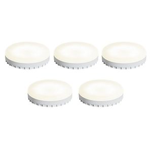 Sada 5 GX53 stmívatelných LED žárovek s teplým světlem 7W 750 lm 2700K-4000K obraz