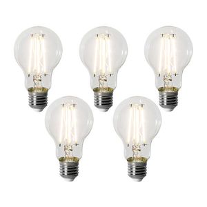 Sada 5 ks E27 dimbare LED lamp A60 8W 900 lm 3000K obraz