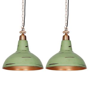 Sada 2 vintage závěsných lamp měď - Goliath large obraz