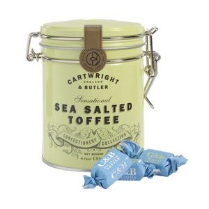 Cartwright & Butler Anglické karamelky s mořskou solí, kovová dóza, 130 g 5262 obraz