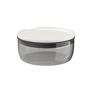 Villeroy & Boch Like To Go & To Stay cestovní skleněná miska s víkem Ø 13 cm, šedá, 0, 44 l 10-4869-9417 obraz